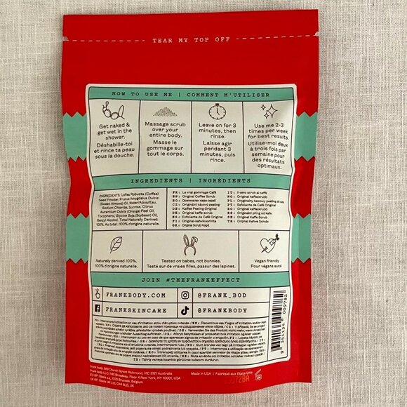 Frank Body Original Coffee Scrub 100g Limited Edition Ugly Christmas Sweater Pac - Picture 2 of 8